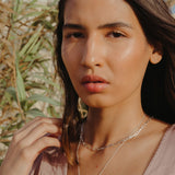 Paperclip Chain Necklace Silver