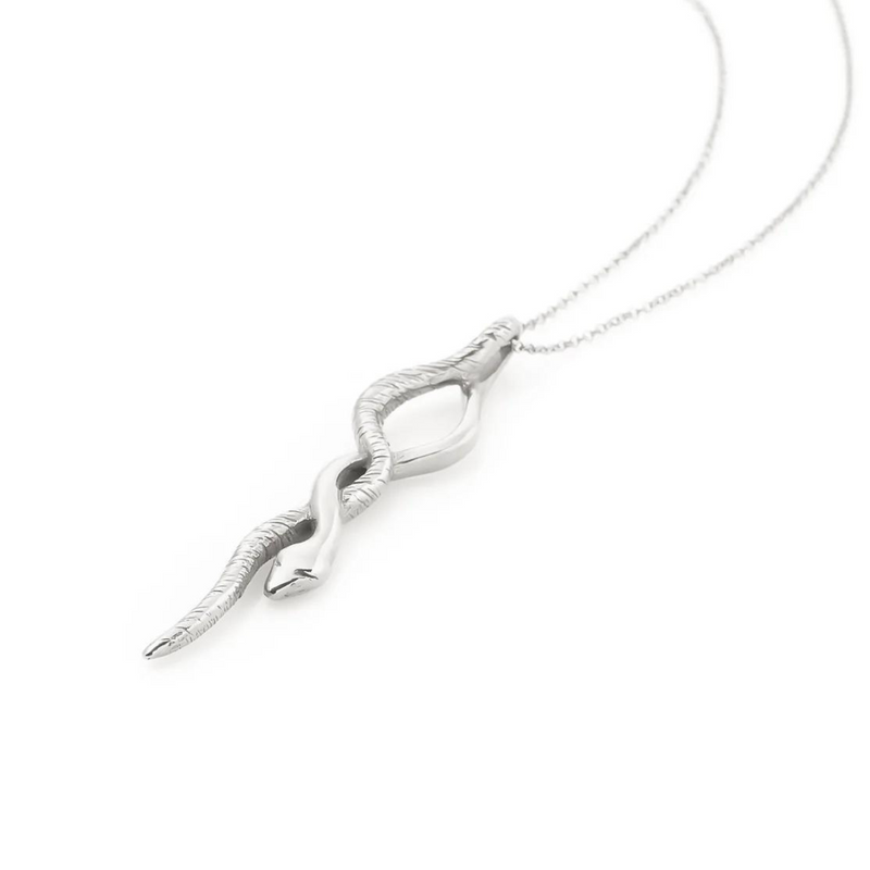 Catori Life Serpent Necklace in Silver