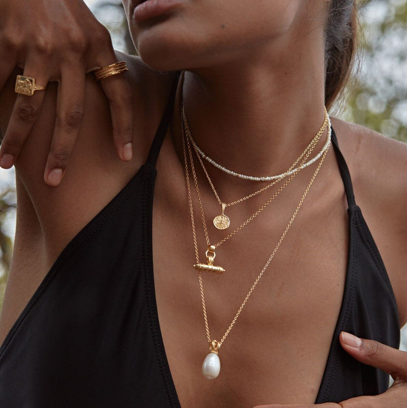Loft & Daughter Secret T-Bar Amulet Necklace