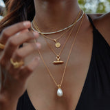 Secret Amulet T-Bar Necklace designed by Loft & Daughter 
