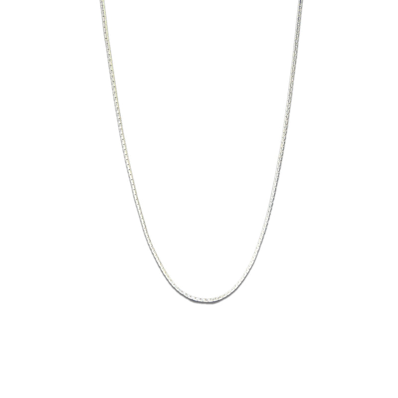 Snake Chain Necklace Silver