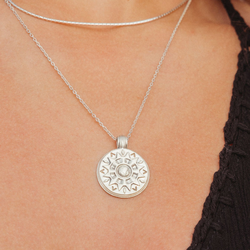 Spirit Of Sun Necklace Silver