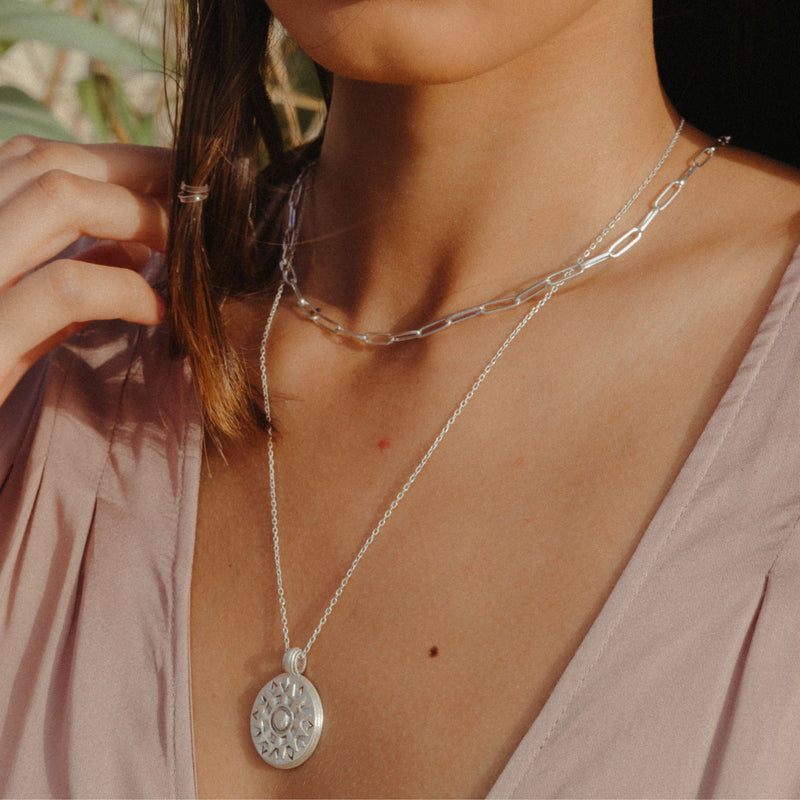 Spirit Of Sun Necklace Silver