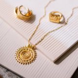 Surya Pendant in gold by Loft & Daughter