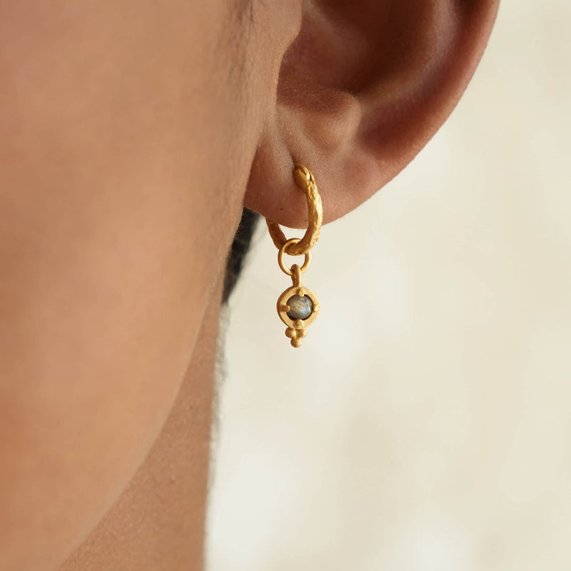 Gold Huggie Dreamseed Earrings by Ananda Soul
