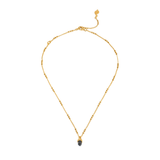 Gold Vermeil Gentle Warrior Necklace with Smoky Quartz by Ananda Soul