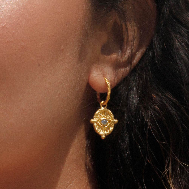 Gold Vermeil Here To Be Earrings by Ananda Soul