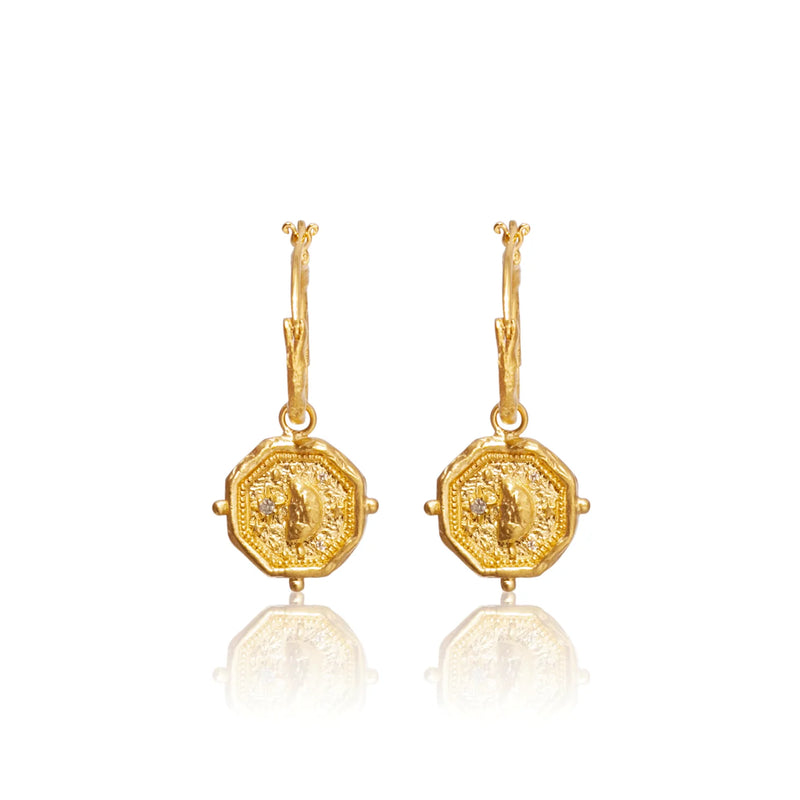 Infinite Potential Earrings in gold by Ananda Soul