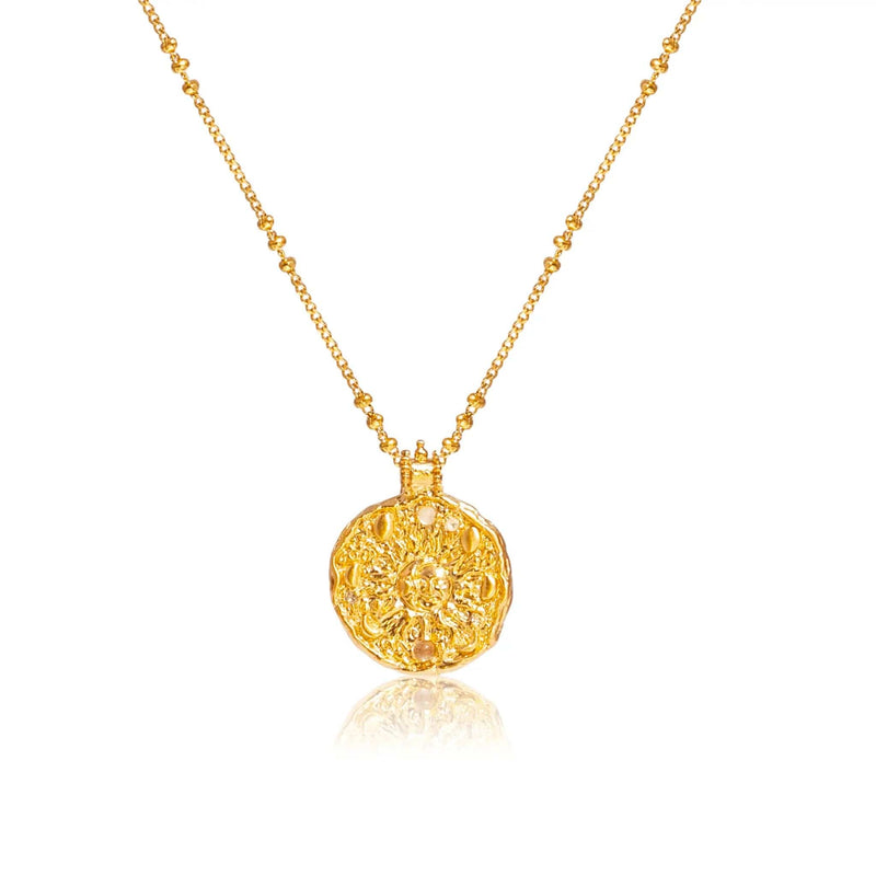 Ananda Soul Sun & Moon Gold Necklace