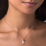 Gold Divine Purpose Necklace with Crystal Quart by Ananda Soul