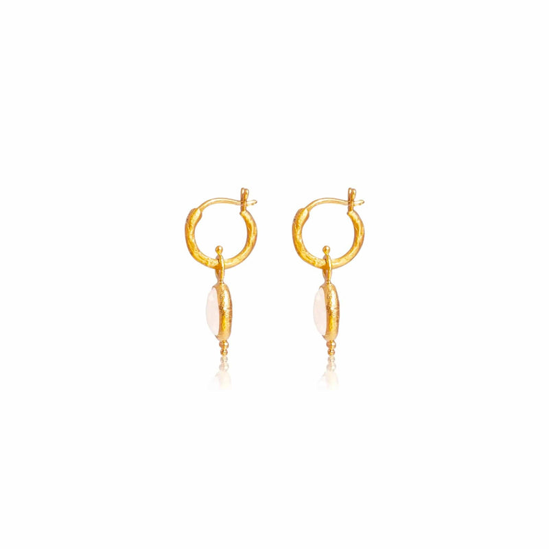 Intuitive Wisdom Gold Hoop Earrings by Ananda Soul