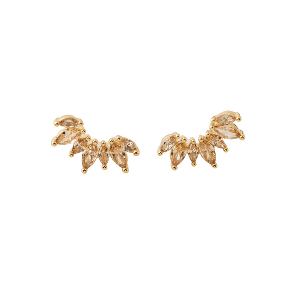 Crown Ear Climber Earrings designed by Vancouver based Lover's Tempo
