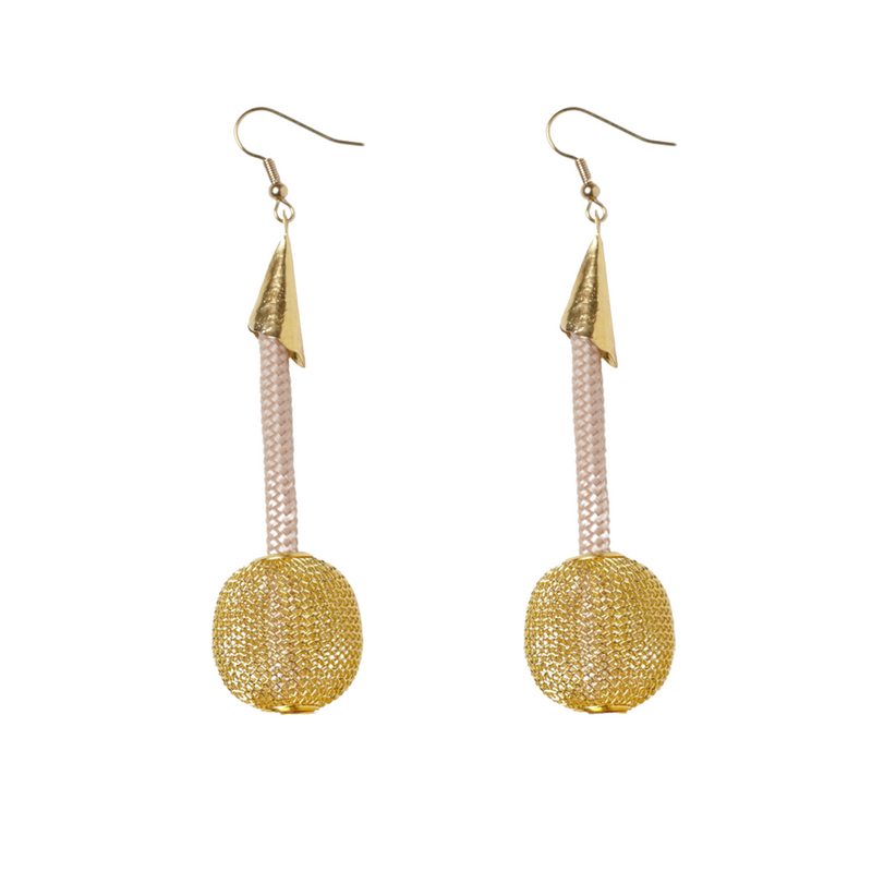 Pichulik Gold Globe Earrings