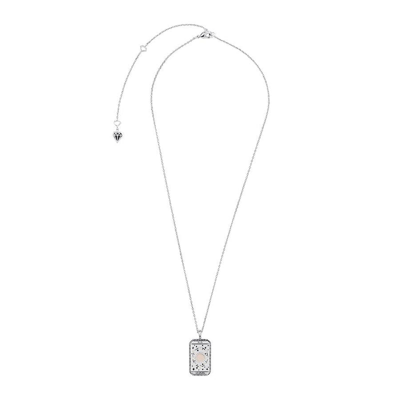 Silver Le Soleil Tarot Necklace designed by Wanderlust + Co
